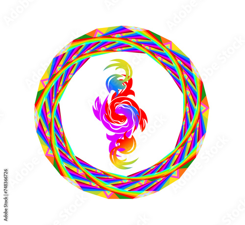 
The illustration - zodiac sign in the modern style.
