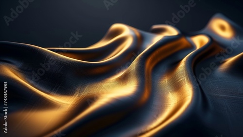 Black and Gold Abstract Background Ai Generative