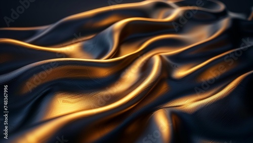 Black and Gold Abstract Background Ai Generative
