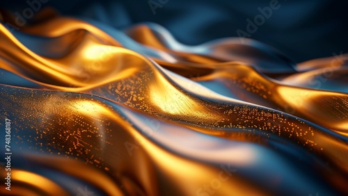 Black and Gold Abstract Background Ai Generative