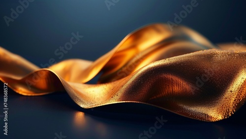 Black and Gold Abstract Background Ai Generative
