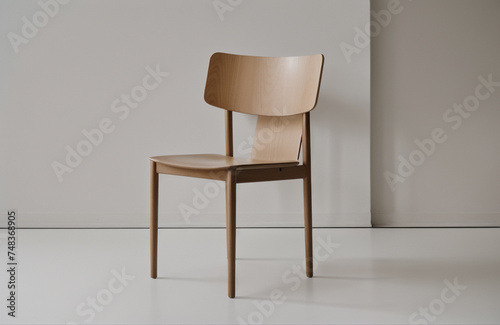 white chair on a white background