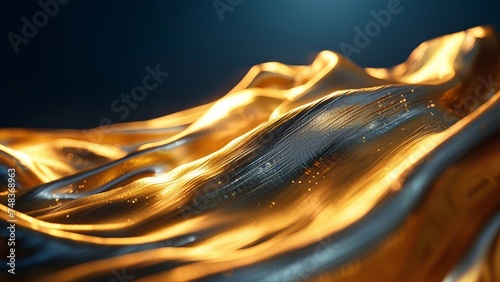 Black and Gold Abstract Background Ai Generative