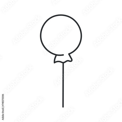 Balloon sketch icon Hand Draw Vector illustration