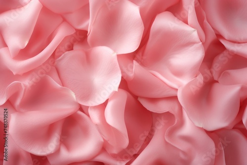 Rose petals on soft silk