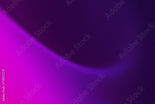 Grainy pink purple gradient background, abstract wave on purple backdrop. Design for banner, poster, wallpaper.