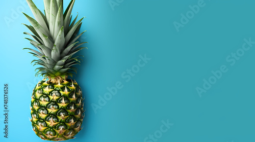 Pineapple displayed under natural sunlight