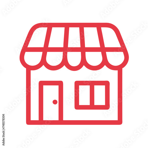 Shopping store logo. Online Shop Logo Design. Marketplace vector icon. online sme shop or store symbol in black color. small business outlet sign for apps and web ui design. Vector illustration