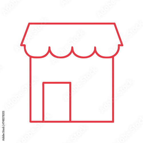 Shopping store logo. Online Shop Logo Design. Marketplace vector icon. online sme shop or store symbol in black color. small business outlet sign for apps and web ui design. Vector illustration