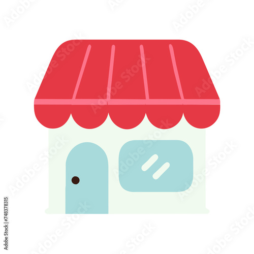 Shopping store logo. Online Shop Logo Design. Marketplace vector icon. online sme shop or store symbol in black color. small business outlet sign for apps and web ui design. Vector illustration