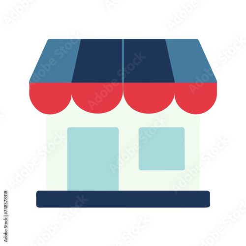 Shopping store logo. Online Shop Logo Design. Marketplace vector icon. online sme shop or store symbol in black color. small business outlet sign for apps and web ui design. Vector illustration