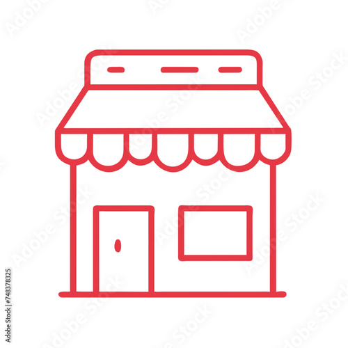 Shopping store logo. Online Shop Logo Design. Marketplace vector icon. online sme shop or store symbol in black color. small business outlet sign for apps and web ui design. Vector illustration