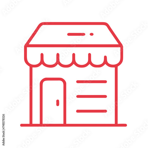 Shopping store logo. Online Shop Logo Design. Marketplace vector icon. online sme shop or store symbol in black color. small business outlet sign for apps and web ui design. Vector illustration