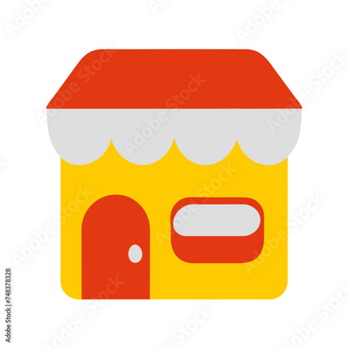 Shopping store logo. Online Shop Logo Design. Marketplace vector icon. online sme shop or store symbol in black color. small business outlet sign for apps and web ui design. Vector illustration