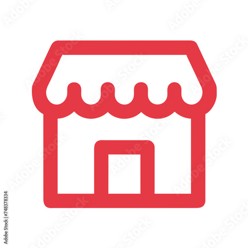 Shopping store logo. Online Shop Logo Design. Marketplace vector icon. online sme shop or store symbol in black color. small business outlet sign for apps and web ui design. Vector illustration