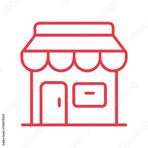 Shopping store logo. Online Shop Logo Design. Marketplace vector icon. online sme shop or store symbol in black color. small business outlet sign for apps and web ui design. Vector illustration