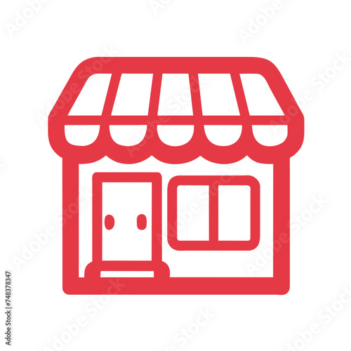 Shopping store logo. Online Shop Logo Design. Marketplace vector icon. online sme shop or store symbol in black color. small business outlet sign for apps and web ui design. Vector illustration