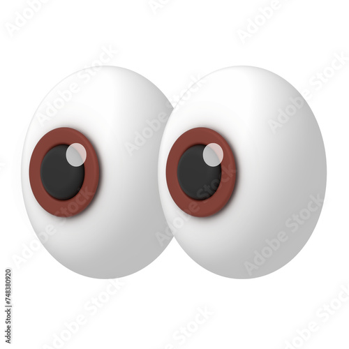 eyes see icon 3d