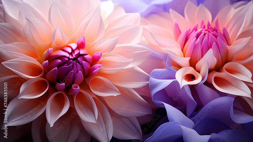 Obraz premium Petals background, Valentine's Day romantic background banner texture