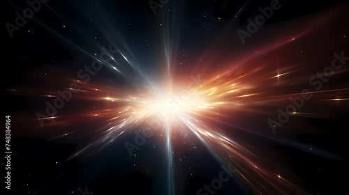Fascinating space distorted background