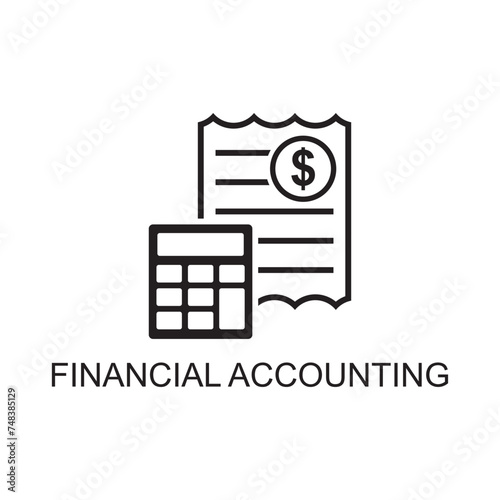 financial accounting icon , business icon