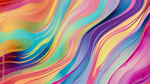 Abstract background with vibrant, swirling colors creating a dynamic, fluid and mesmerizing pattern