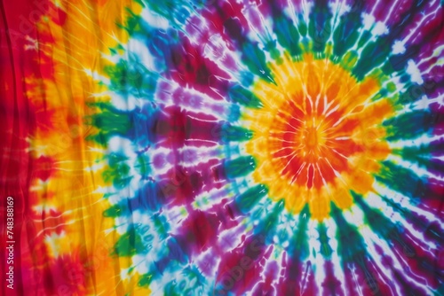 An eye-catching psychedelic tie-dye background with vivid  dynamic colors creating a mesmerizing pattern  