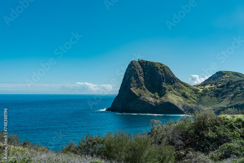 Kahakuloa Head  Pu u Koa e  is located in a very remote area in West Maui  on the island s north shore  near the sleepy village Kahakuloa.  Kahekili Hwy  Wailuku  Maui Hawaii.
