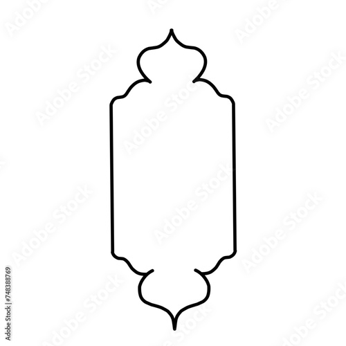 Ramadan kareem editable outline icon