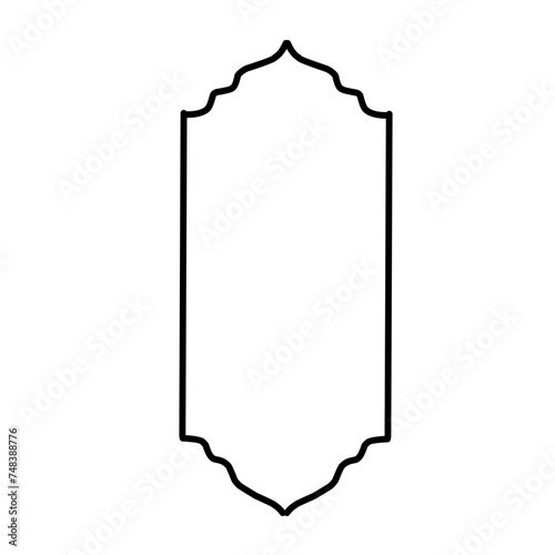 Ramadan kareem editable outline icon