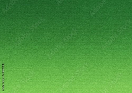 水彩テクスチャ 緑のグラデーション背景 紙素材
