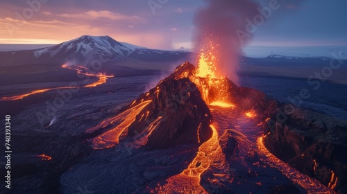 Volcanic eruption generative ai