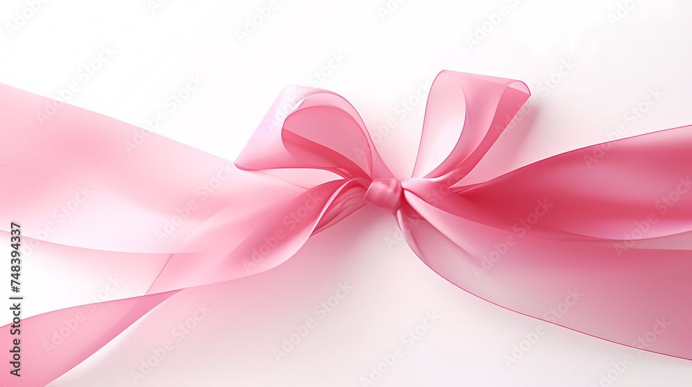 Ribbon on pastel background top view, gift ribbon Ribbon on pastel background top view, gift ribbon