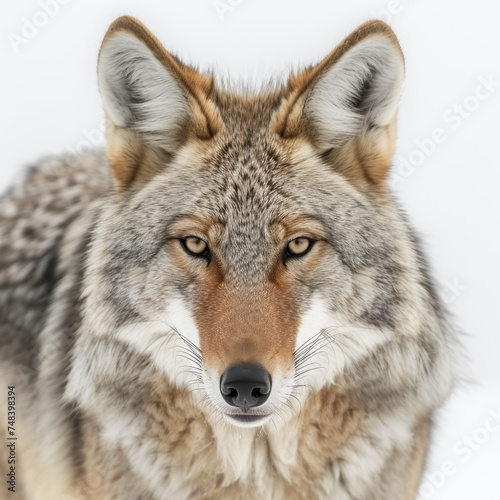  coyote isolated on white background