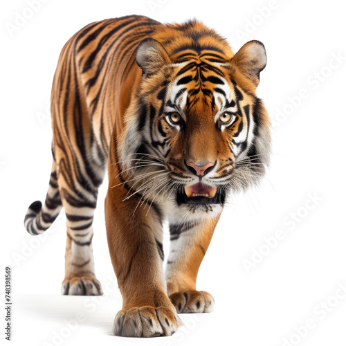 Beautiful tiger - isolated on white background © KirKam