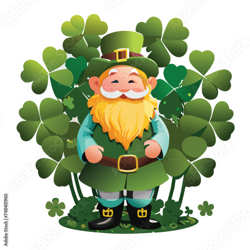 Leprechaun St Patrick Lucky Clover
