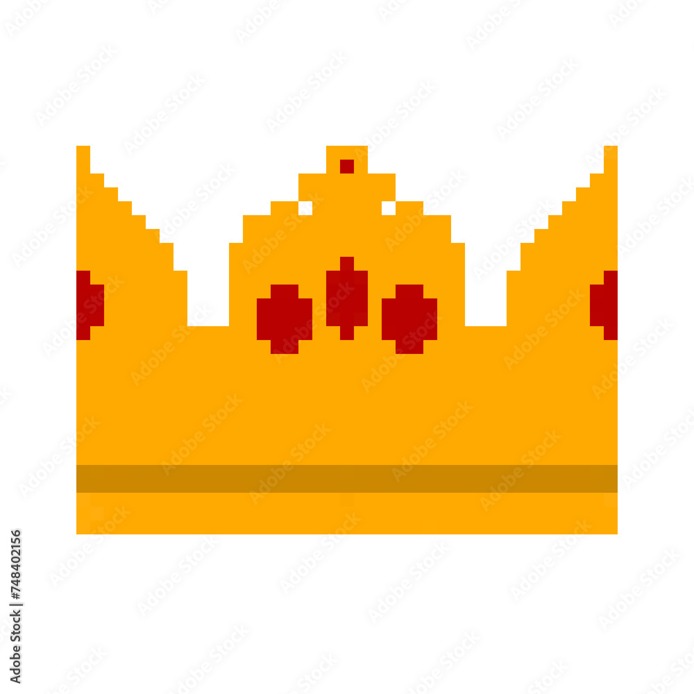Crown, Pixel Art Style