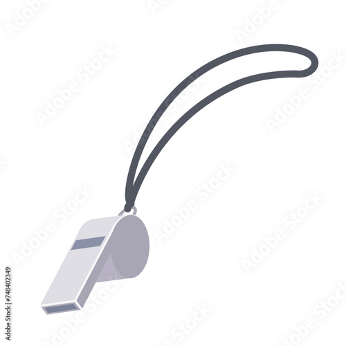 アイソメトリックで描いたホイッスルのイラスト