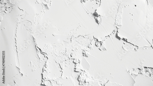 White Concrete Surface with Delicate Cracks and Textural Details