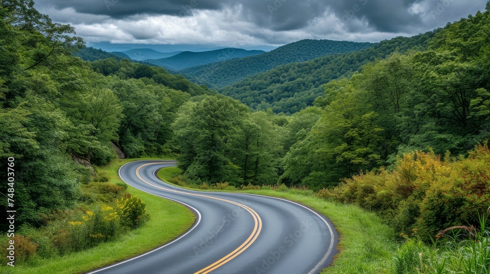Fototapeta premium Empty asphalt road highway background