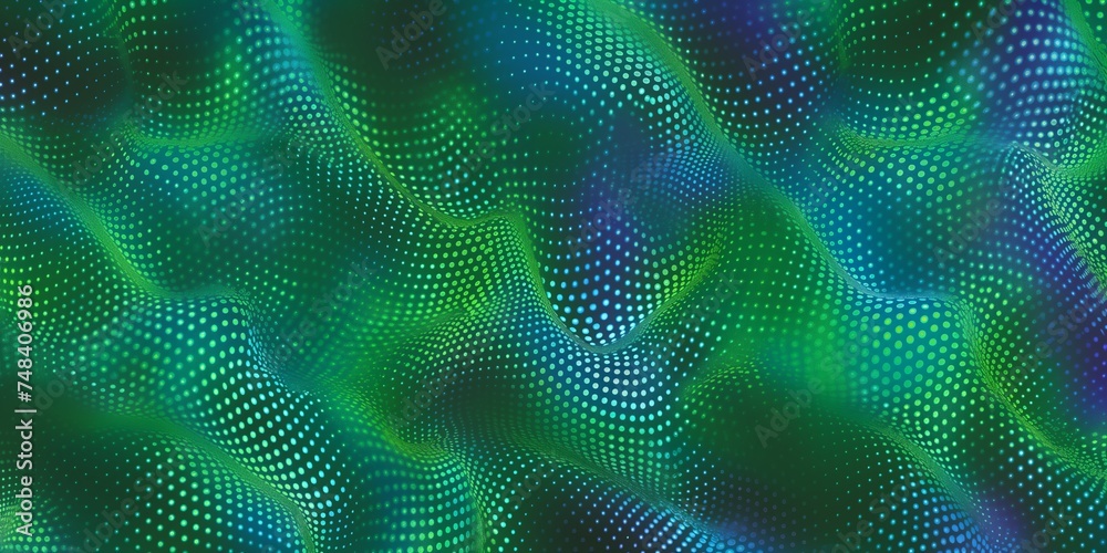 Techno Wave Pattern (AI Generated) - Halftone Waves Techno Wave Pattern (AI Generated) - Halftone Waves