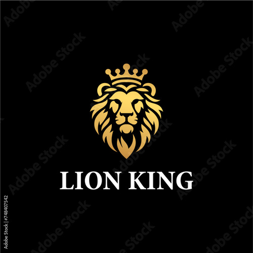 Lion king vector logo