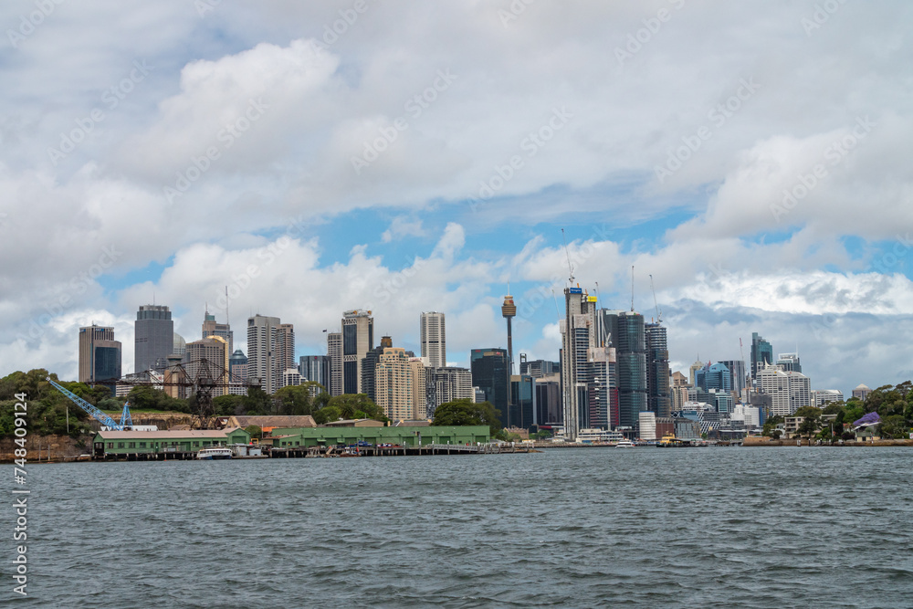 Obraz premium Sydney harbor waterfront.