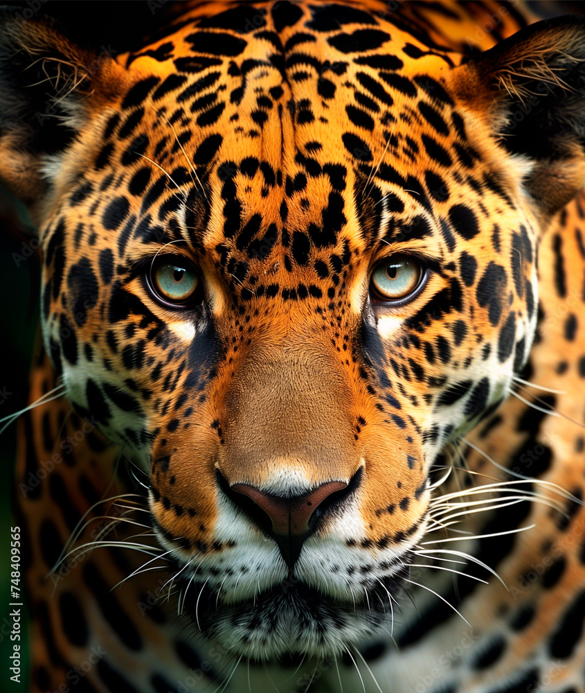 Obraz premium close up portrait of a leopard