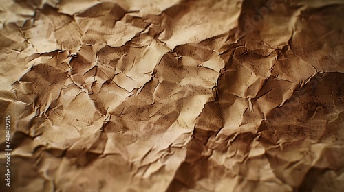 Interesting unusual texture background old letter paper in brown with repeating cells Old beautiful vintage paper texture : Generative AI