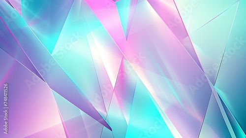 Light blue turquoise teal purple magenta pink background Gradient Lines trianglesColorful abstract geometric pattern background with copy space for design Web banner : Generative AI
