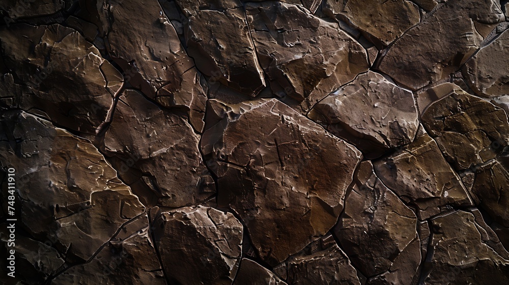 Stone wall background Light brown rock texture Stone grunge backdrop Rocky texture banner with copy space for your design Sandstone : Generative AI