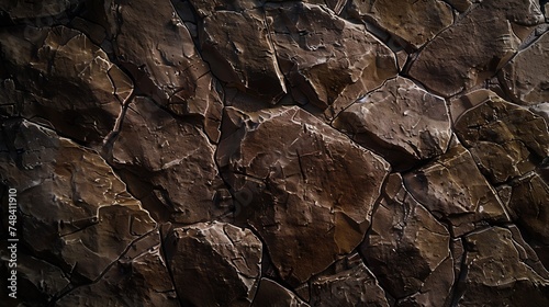 Stone wall background Light brown rock texture Stone grunge backdrop Rocky texture banner with copy space for your design Sandstone : Generative AI