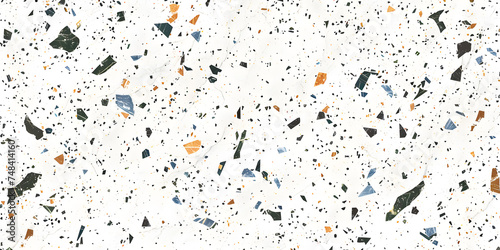 Terrazzo texture background Polished concrete floor and wall pattern