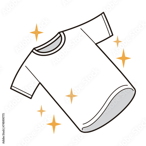 きれいなTシャツのイラスト